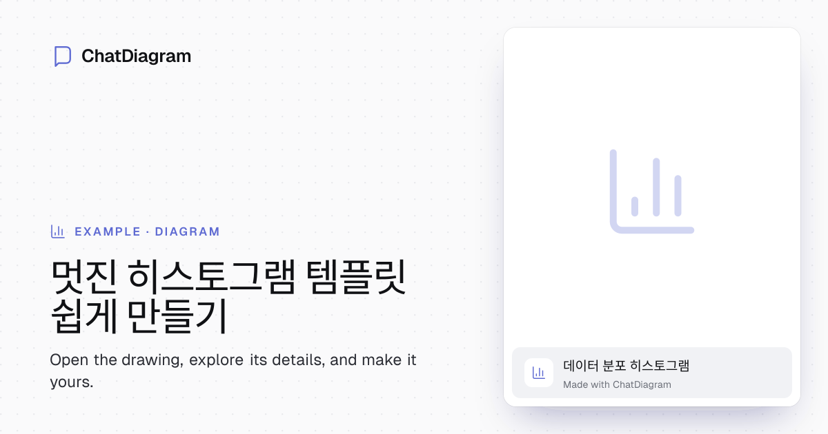AI 자동 채우기 무료 히스토그램 템플릿 | 회원가입 필요 없음